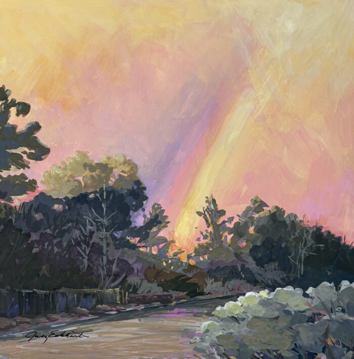 Rainbow at Sunset