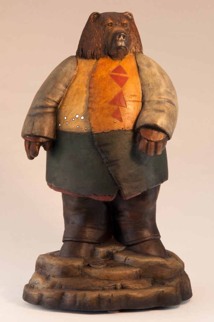 "To Meet the Storm" large Bronze by Robert Brubaker