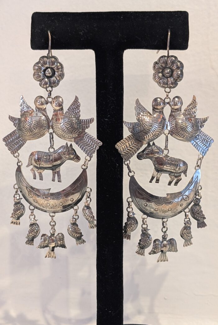 "Doves and Horses" Earrings by Federico Jimenez