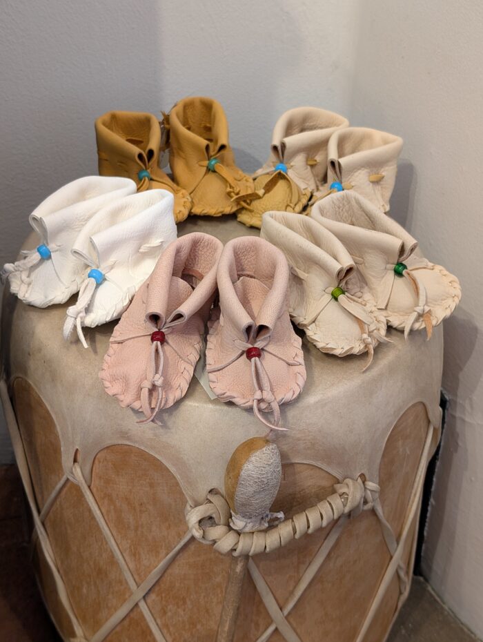 "Baby Moccasins White" by Tara Lavelle - Image 2